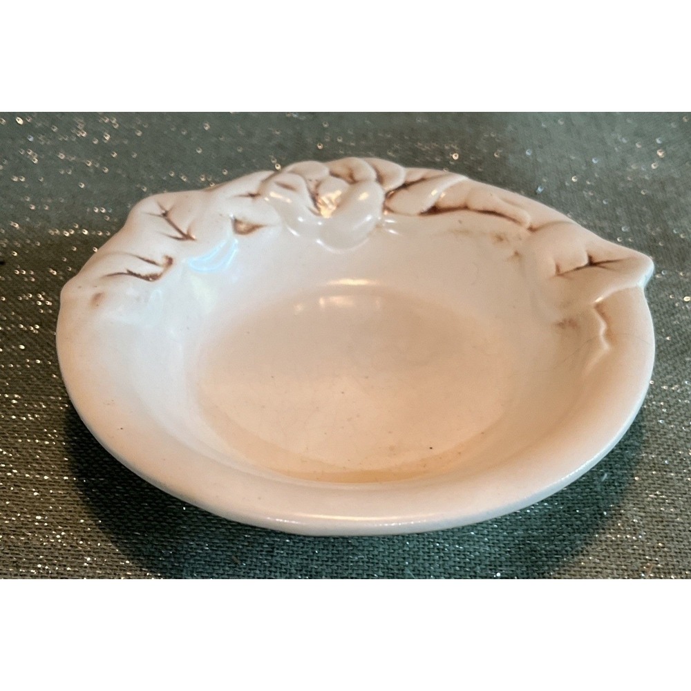 Red Wing Pottery Magnolia 1940s Ashtray Trinket Dish~No Chips